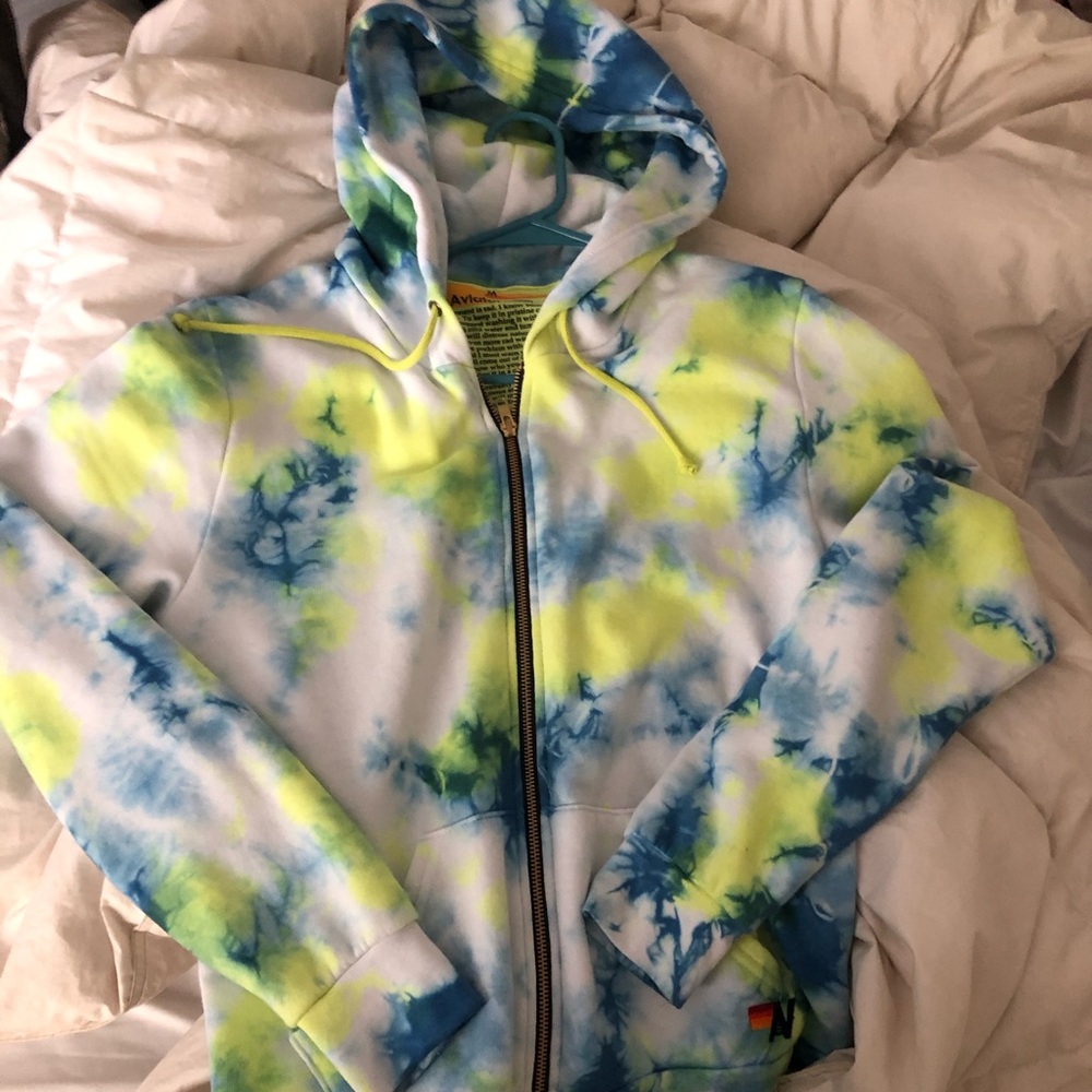 Aviator Nation Hand Dyed Hoodie Medium